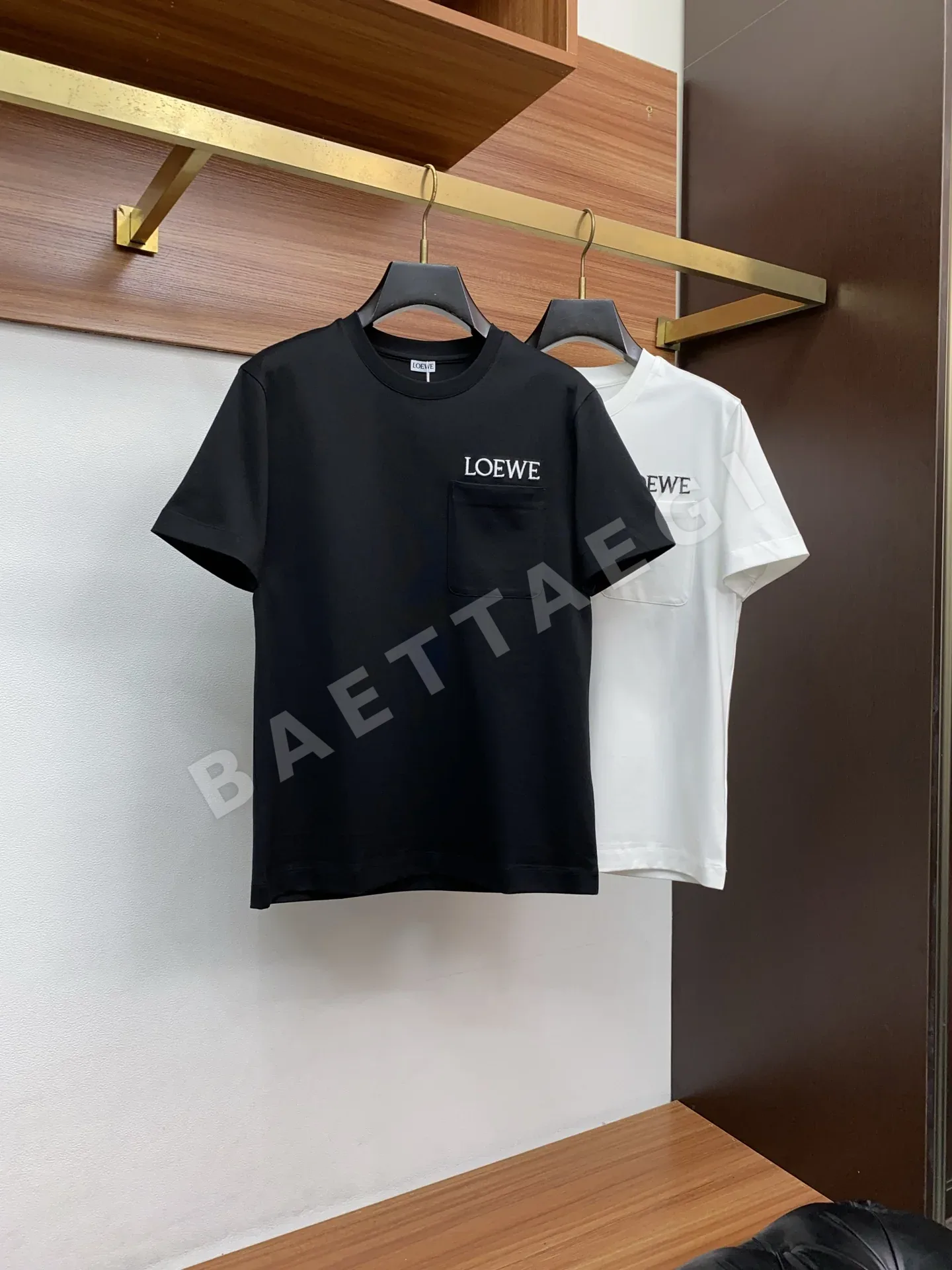 로에베 면 크루넥 남성 반팔 티셔츠 상세 이미지 8