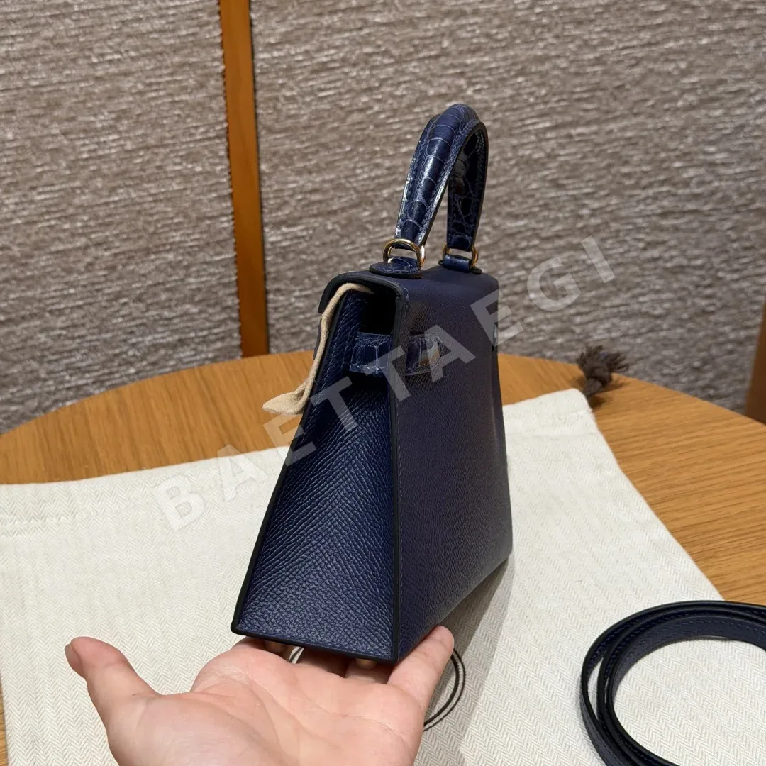 에르메스 켈리 미니 2 블루 사파이어 가방 상세 이미지 4
