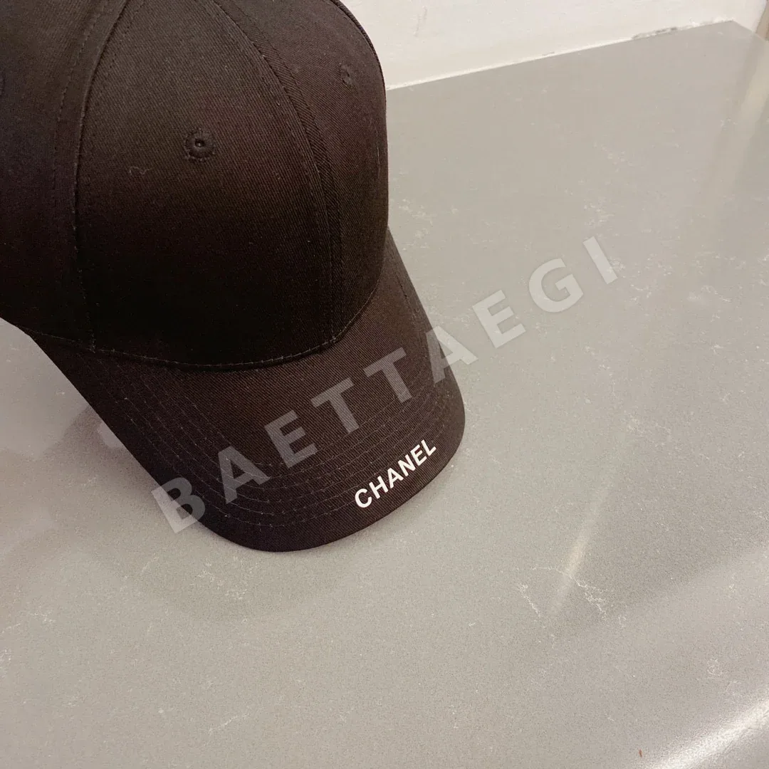 샤넬 블랙 화이트 베이스볼 캡 상세 이미지 2