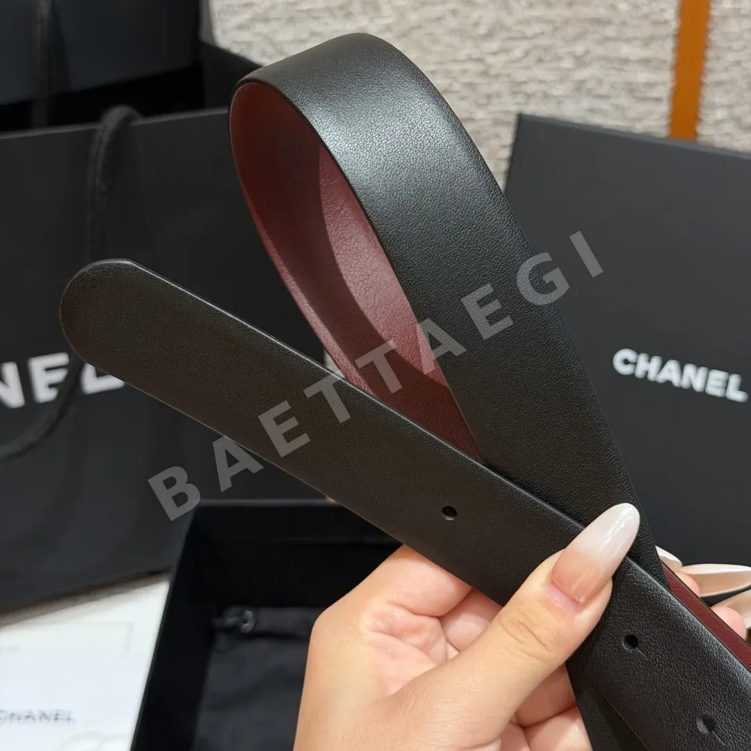 샤넬 리버시블 카프스킨 버클 벨트 상세 이미지 9