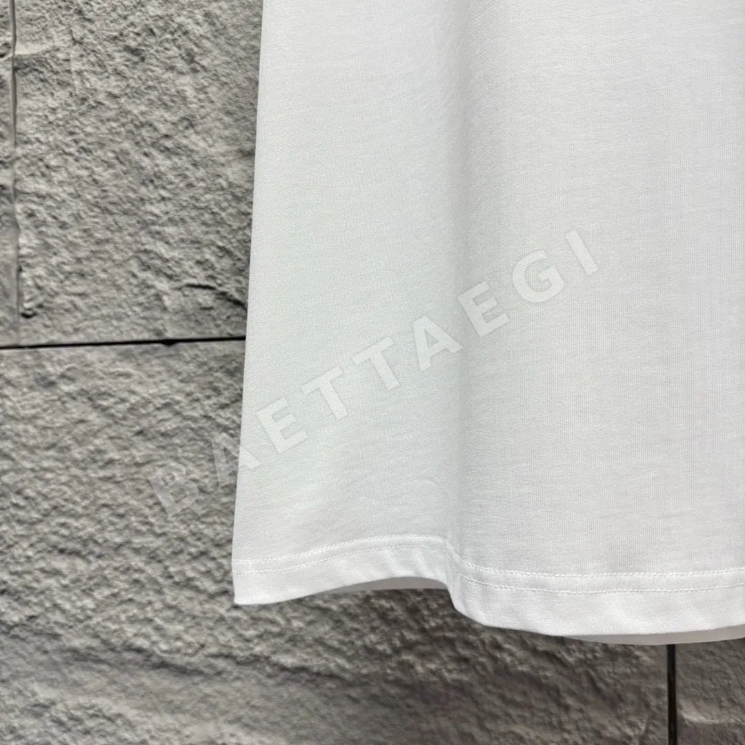 에르메스 보트 프린트 코튼 반팔 티셔츠 남성용 상세 이미지 7