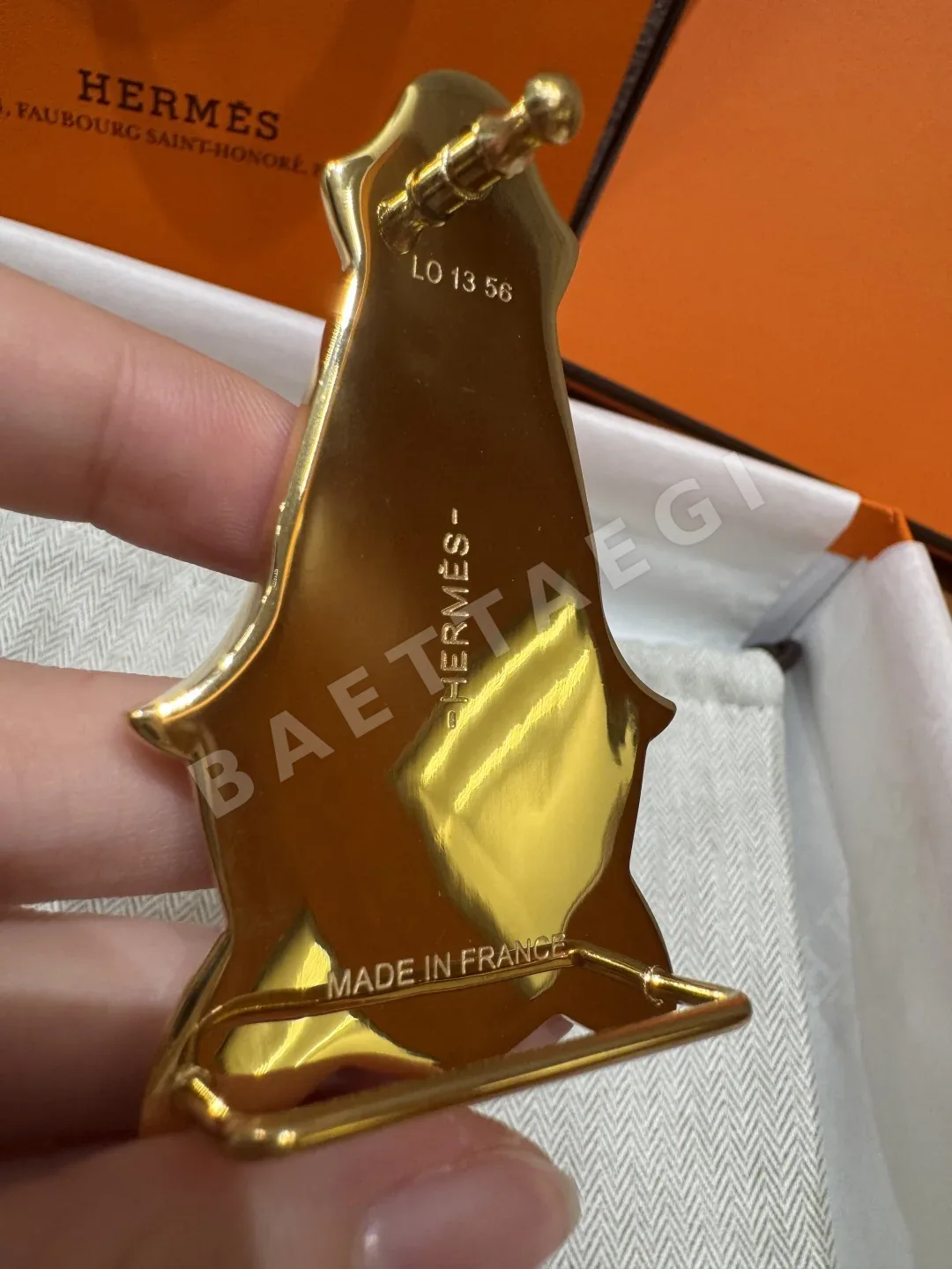 에르메스 쉐느당클 링크 양면 송아지가죽 벨트 상세 이미지 9