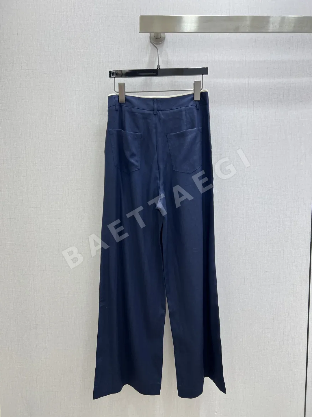 샤넬 린넨 와이드 팬츠 여성 바지 상세 이미지 9