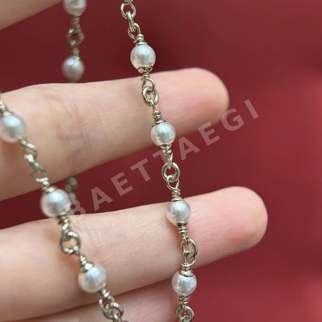 샤넬 블랙&화이트 카멜리아 더블 펜던트 목걸이 상세 이미지 6