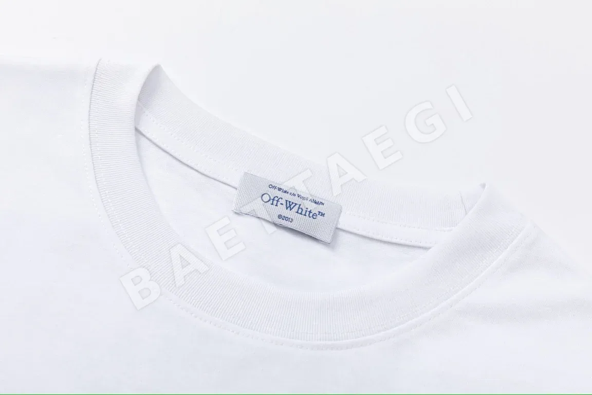 오프화이트 남성 뉴 루즈핏 반팔 티셔츠 상세 이미지 7