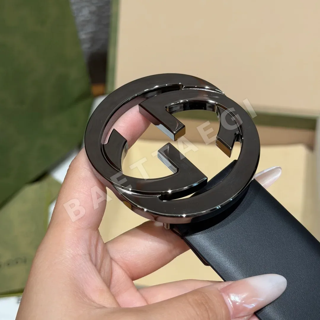 구찌 인터로킹 더블 G 가죽 벨트 40mm 상세 이미지 5