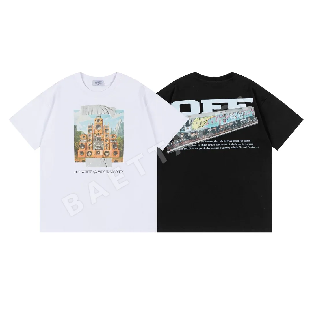 오프화이트 뉴 루즈핏 남성 반팔 티셔츠 87362