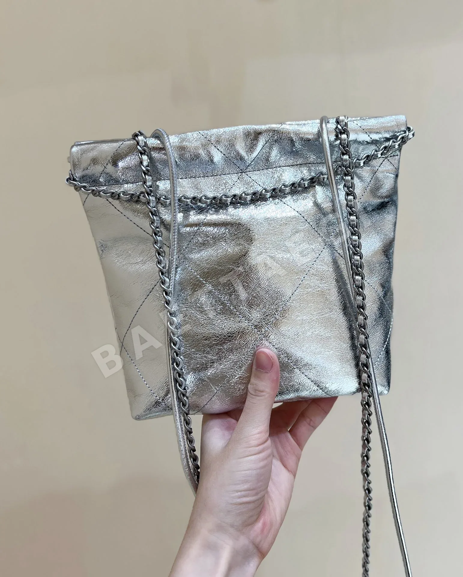 샤넬 미니 메탈릭 가죽 가방 AS3980 상세 이미지 3