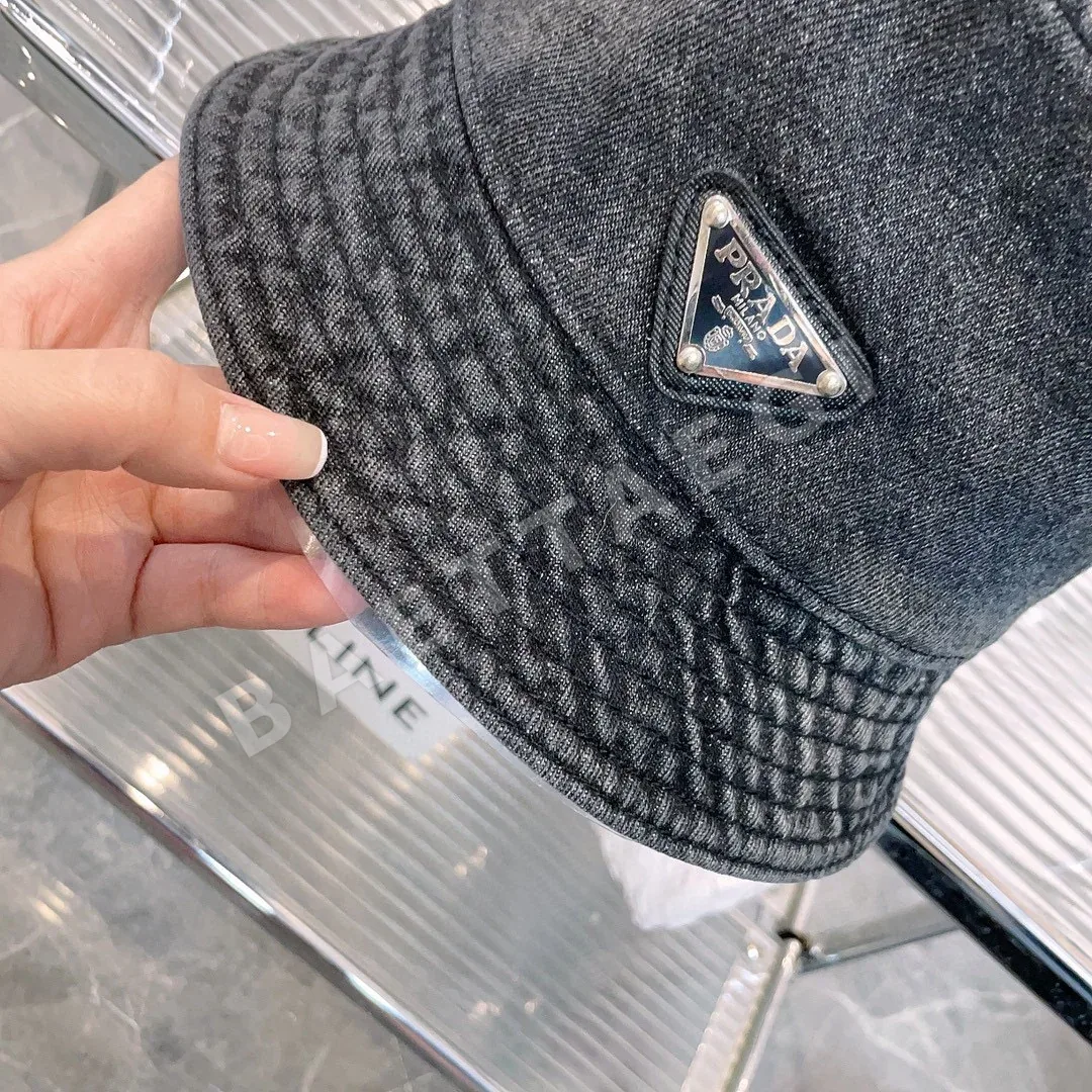 프라다 타이다이 데님 버킷 햇 상세 이미지 6