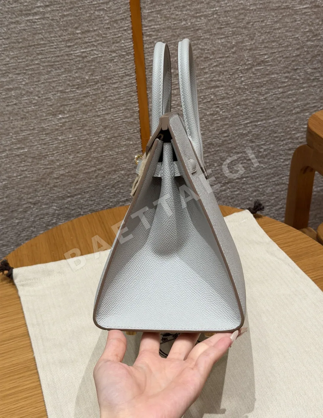 에르메스 버킨 25 앱송 가죽 가방 상세 이미지 4