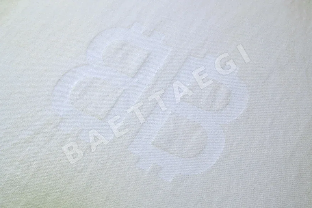 발렌시아가 더블B 앞뒤 진흙 물들임 남성 반팔 셔츠 상세 이미지 4