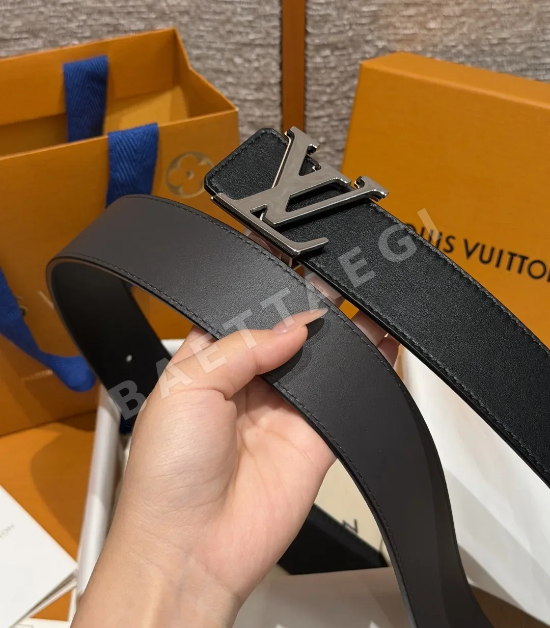 루이비통 옵틱 40mm 리버시블 소가죽 벨트 상세 이미지 6