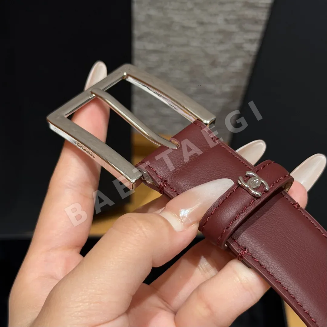 샤넬 레자 스퀘어 버클 벨트 상세 이미지 5