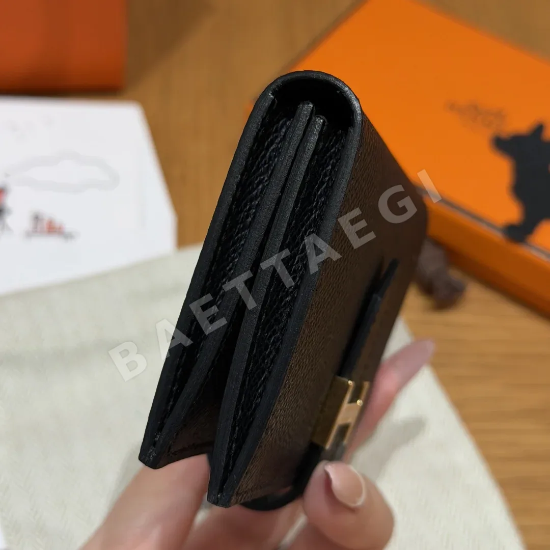 에르메스 베안 카드홀더 미니 앱송 가죽 지갑 상세 이미지 3