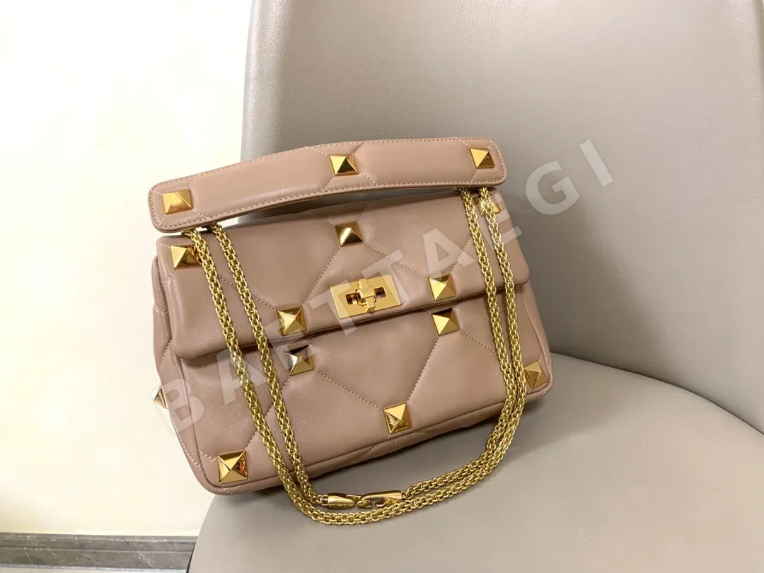 발렌티노 다이아몬드 패턴 램스킨 체인 숄더백 44413