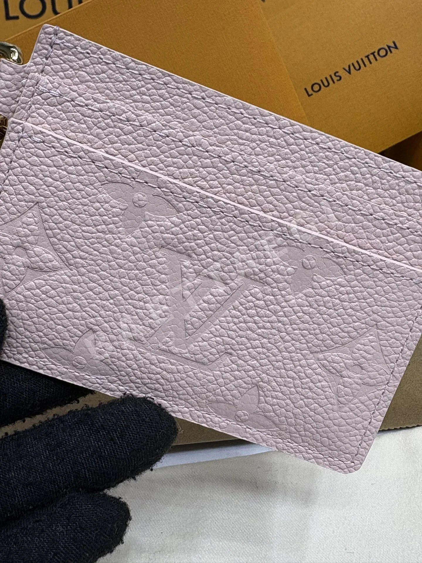 루이비통 모노그램 코팅 캔버스 카드 홀더 지갑 상세 이미지 5