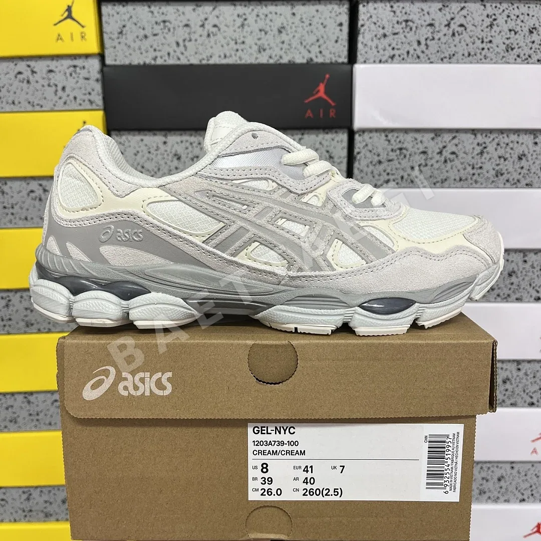 아식스 [M] 젤 NYC 1203A739-100 200493 Asics Gel-NYC Cream Grey