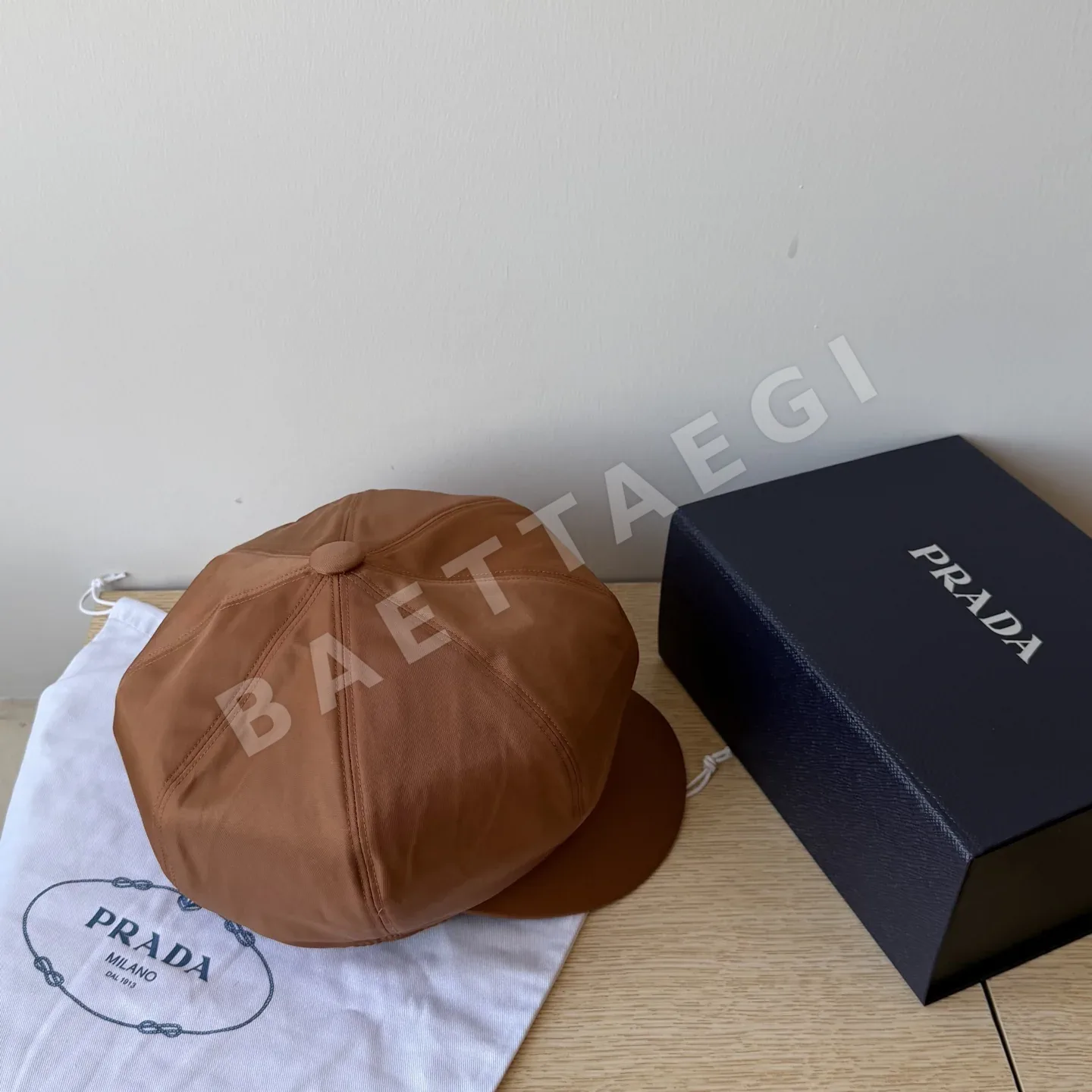 프라다 나일론 팔각 베이스볼 모자 상세 이미지 3