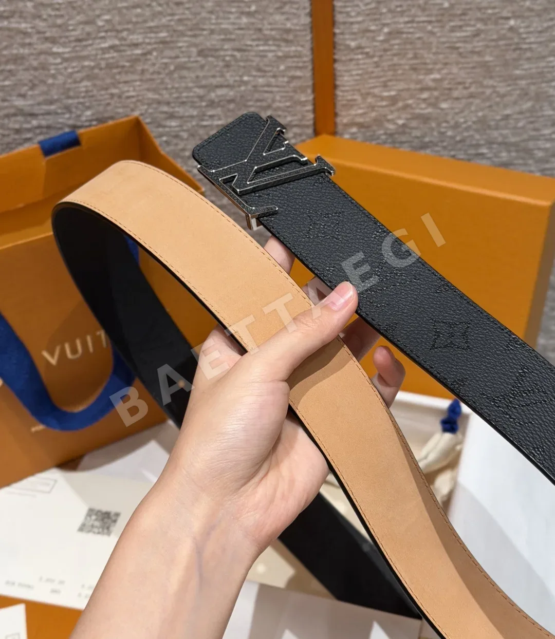 루이비통 3 단계 조절 리버시블 40mm 벨트 상세 이미지 5