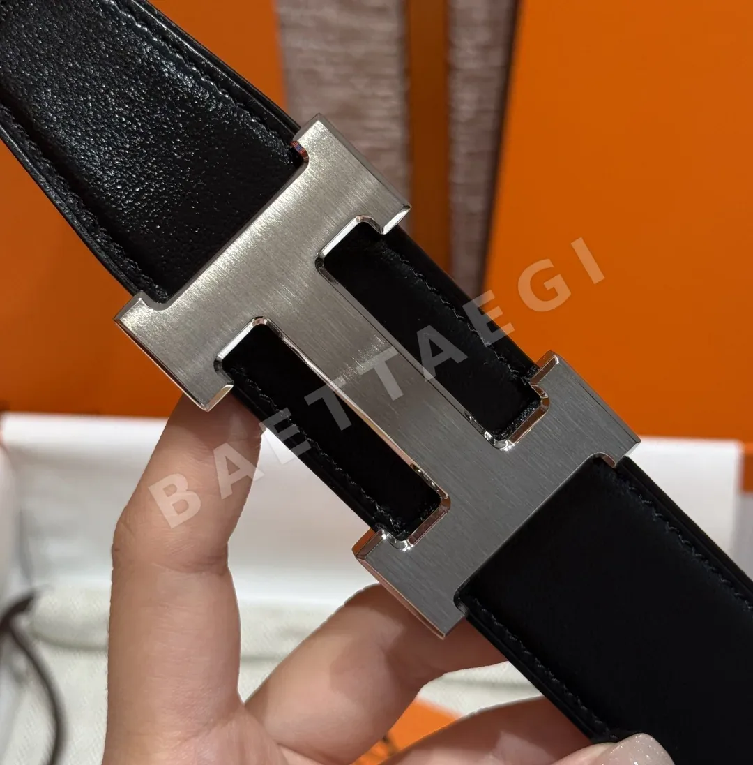 에르메스 H 버클 리버시블 가죽 벨트 32mm 상세 이미지 6