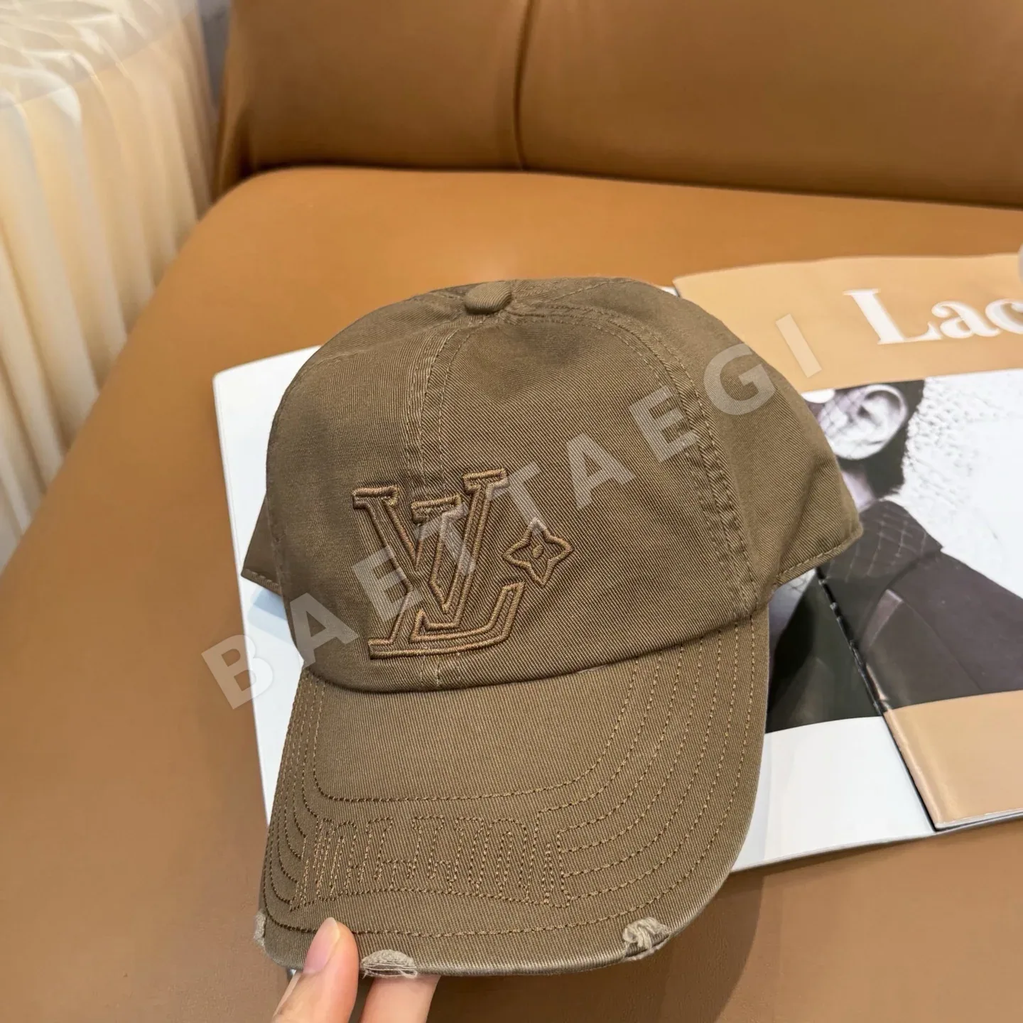 루이비통 자수 베이스볼 모자 상세 이미지 7