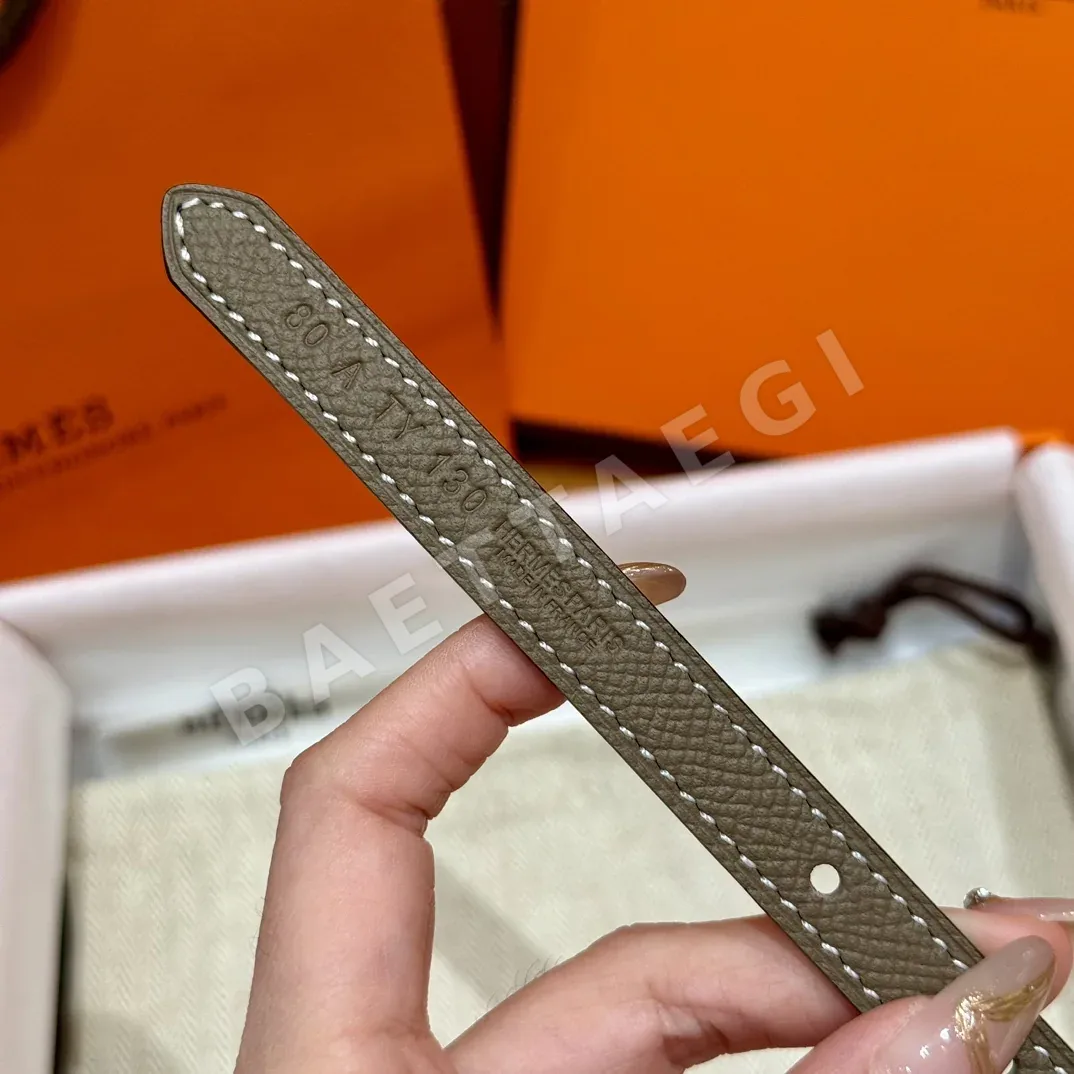 에르메스 포니 버클 양면 가죽 벨트 상세 이미지 8
