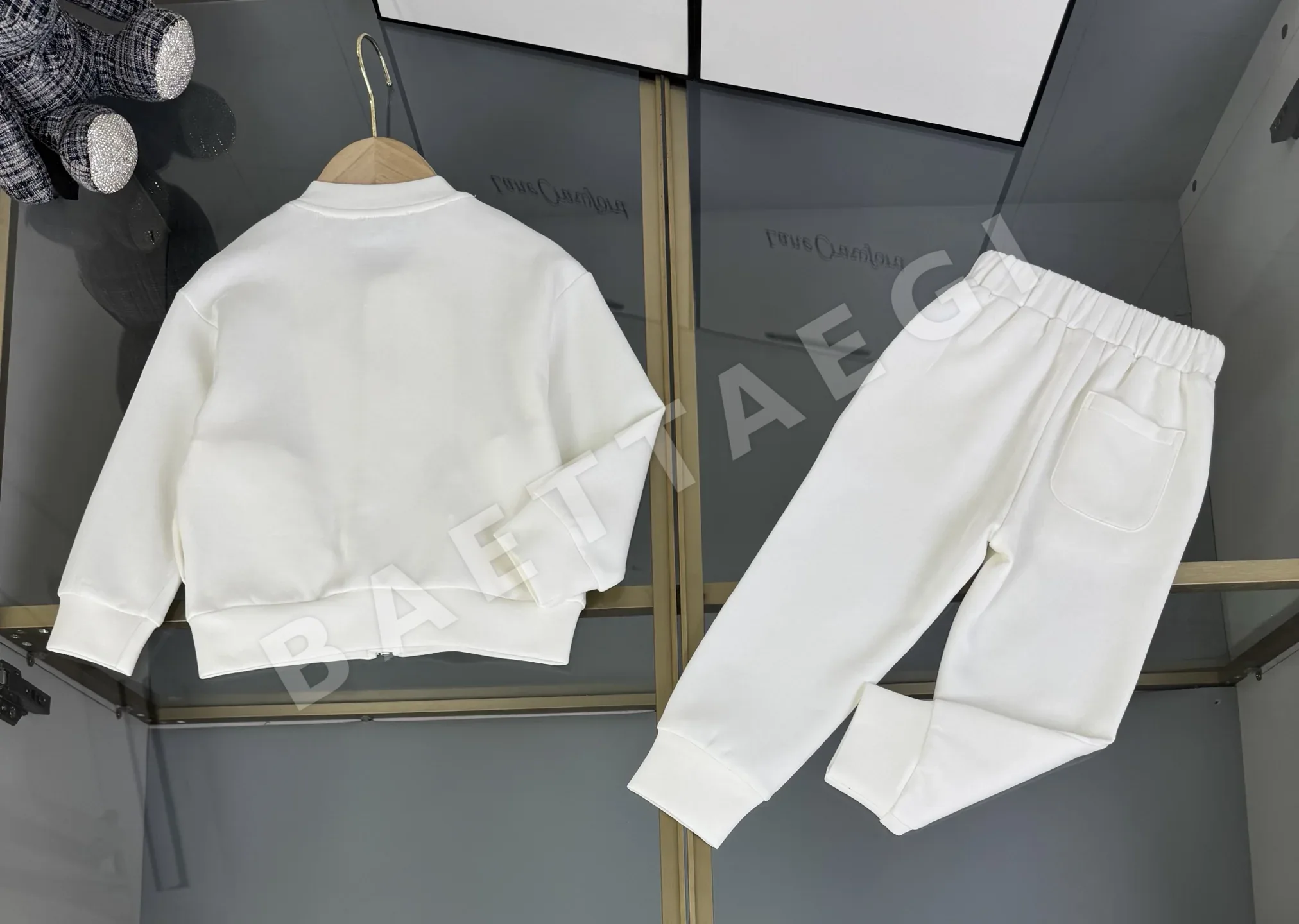 디올 키즈 베이스볼 카라 지퍼 세트 남아 여아용 상세 이미지 9