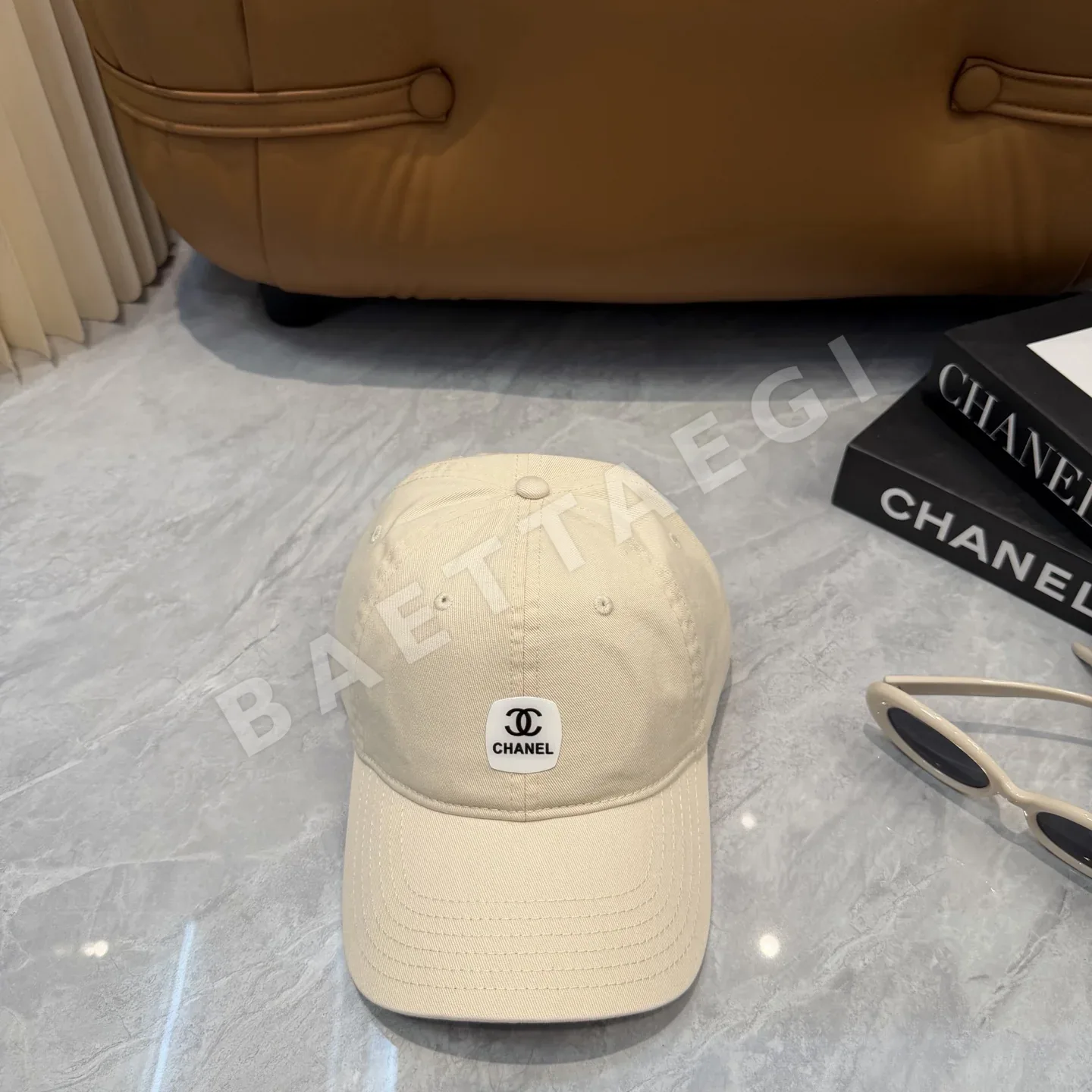 샤넬 로고 베이스볼 모자 185372
