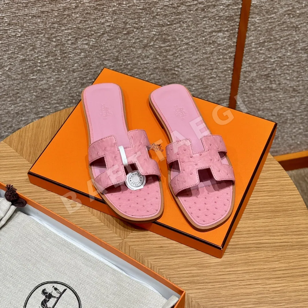 에르메스 오란 타조 가죽 샌달 상세 이미지 6