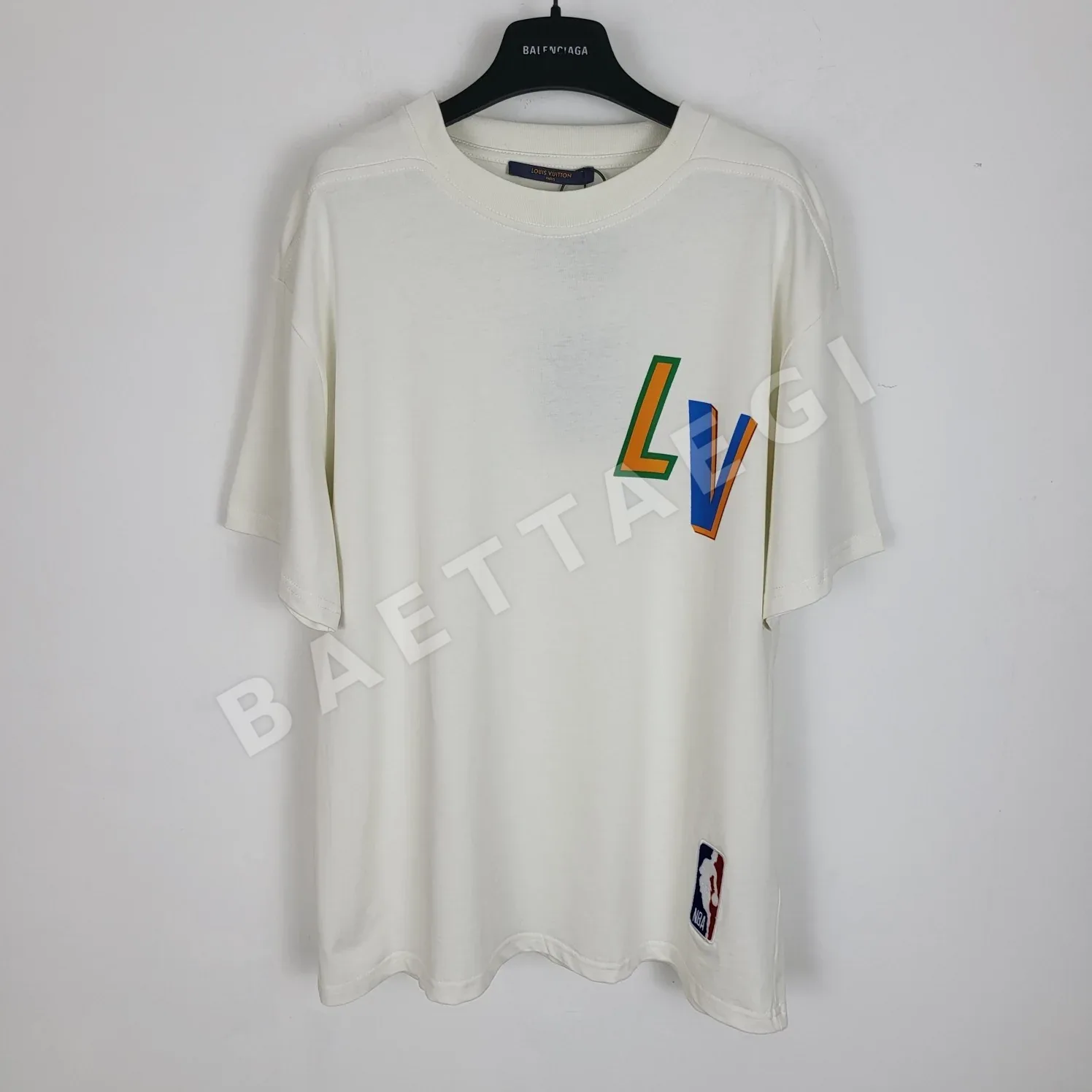 루이비통 NBA 자수 프린트 반팔 티셔츠 808