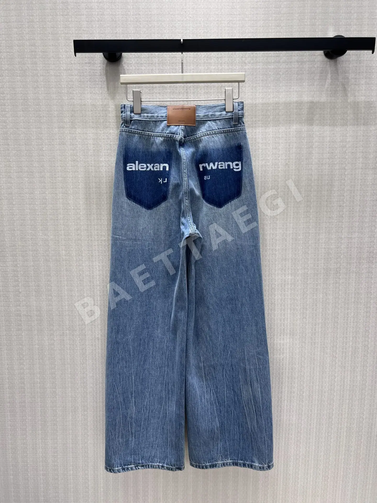 알렉산더왕 워시드 블루 와이드 레그 바지 상세 이미지 2