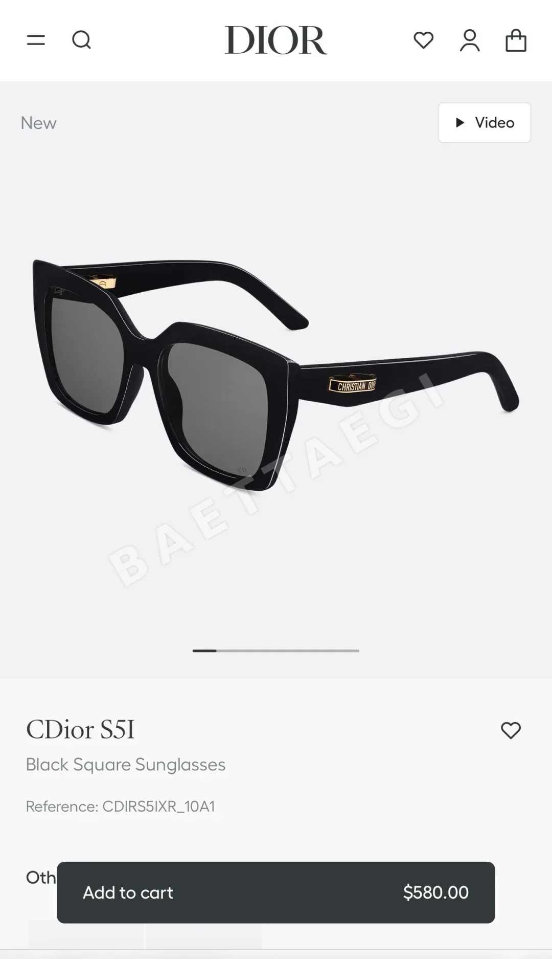 디올 선글라스 72698 Dior Sunglasses