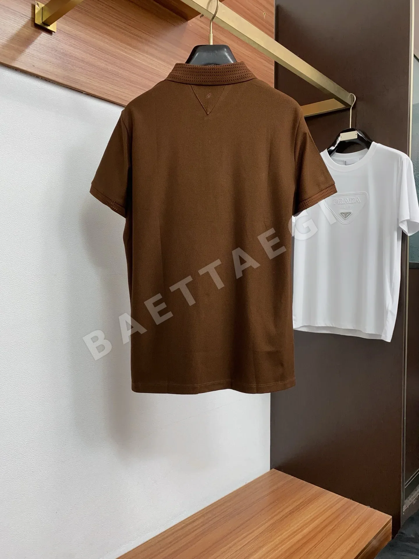 브리오니 입체 재단 폴로 반팔 셔츠 상세 이미지 10