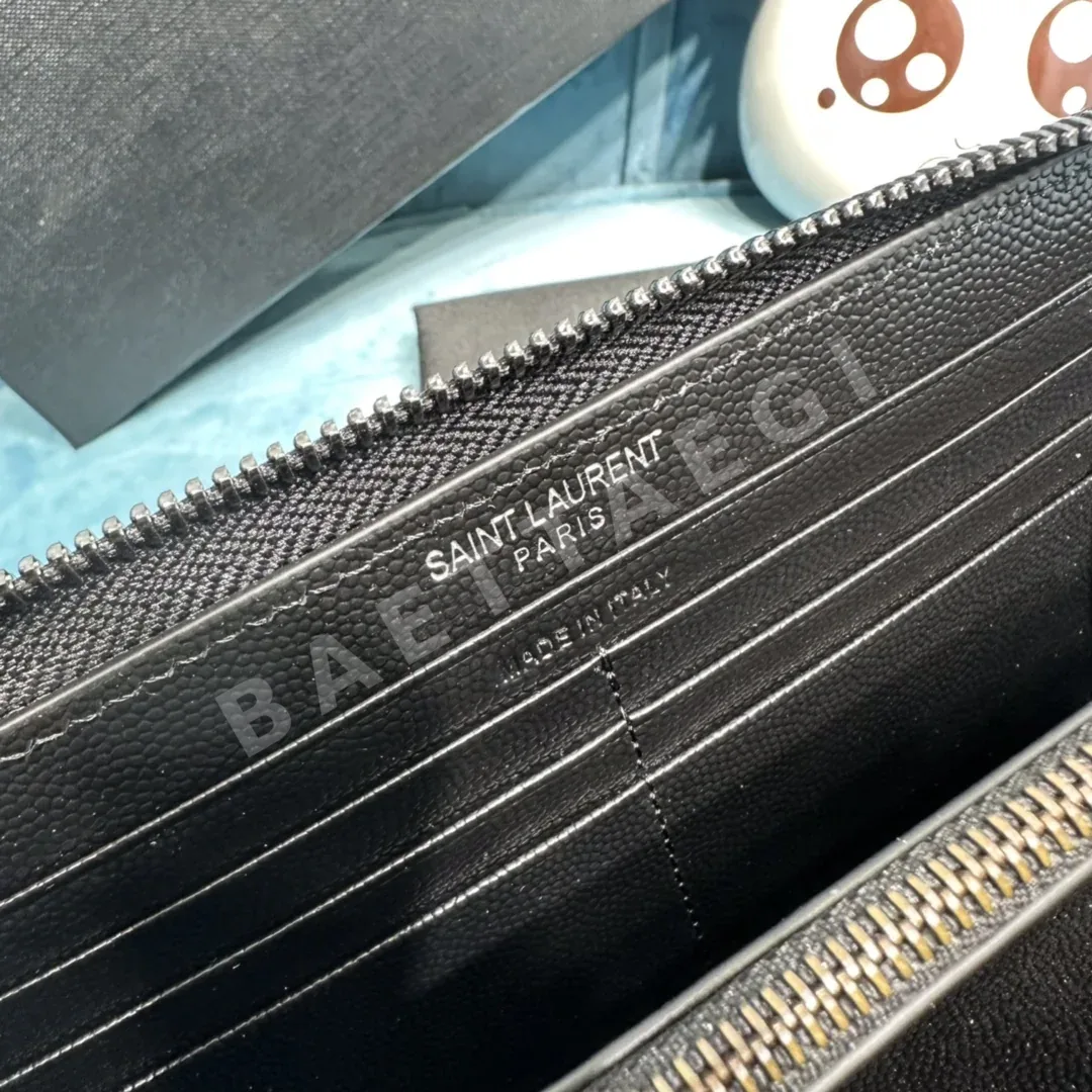 생로랑 캐비어 지퍼 장지갑 상세 이미지 7