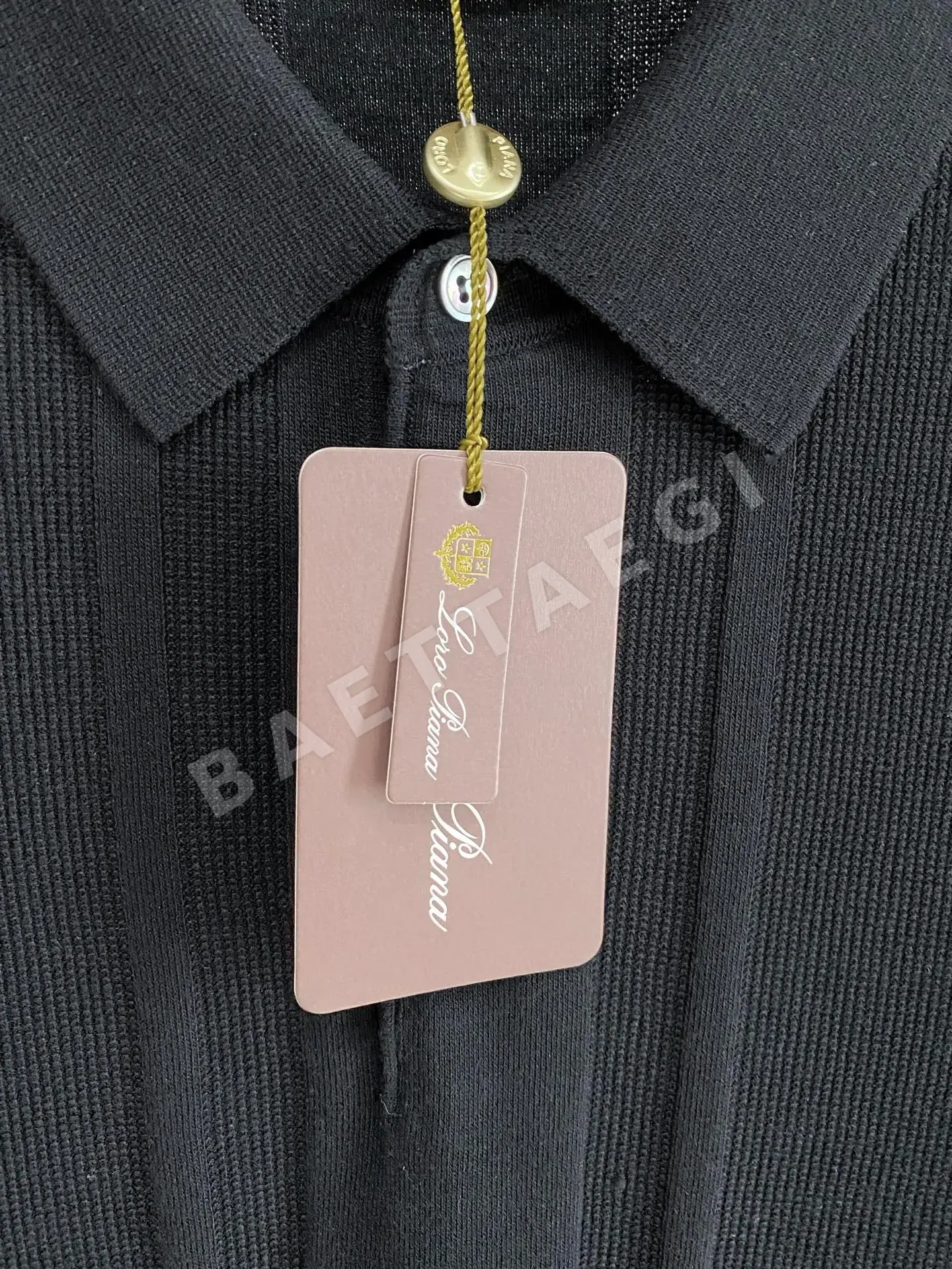로로피아나 남성 린넨 혼방 반팔 티셔츠 상세 이미지 5