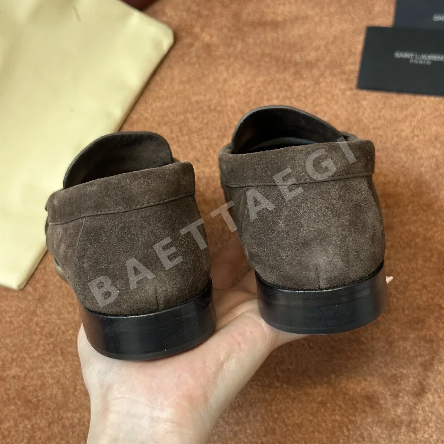 생로랑 YSL 앞코 덮인 뮬 로퍼 상세 이미지 8