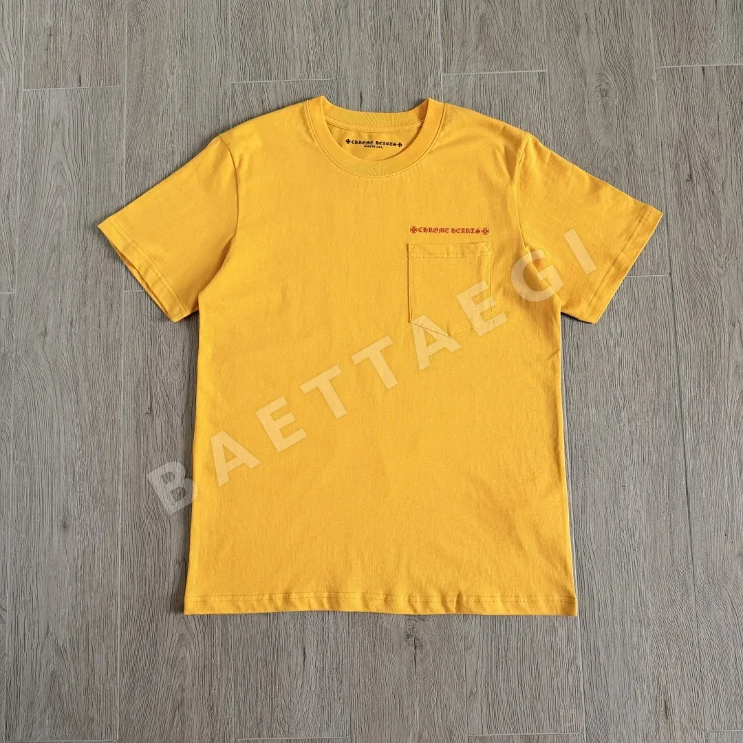 크롬하츠 노란색 그래피티 반팔 티셔츠 83070