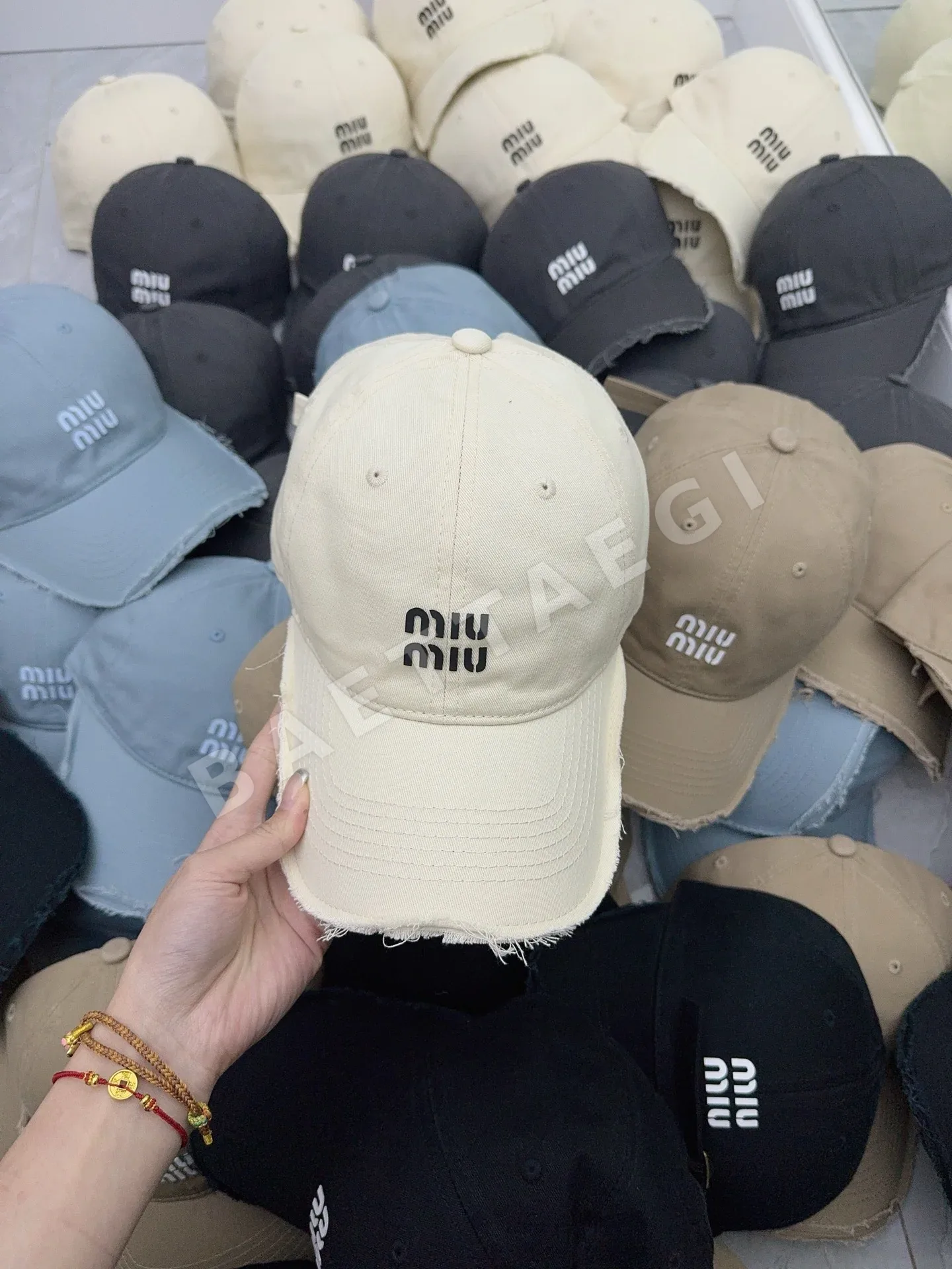 미우미우 베이비 블루 야구모자 상세 이미지 5