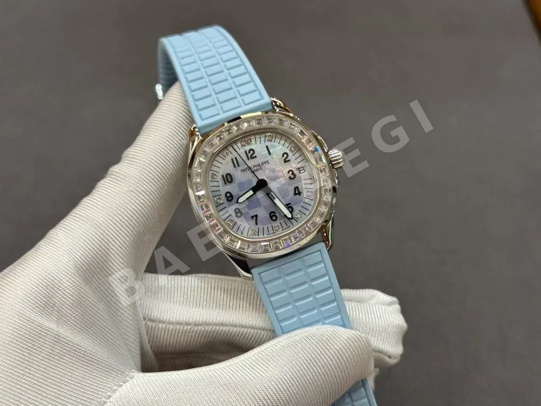 파텍필립 아쿠아넛 다이아 자동 스틸 여성용 JBL 공장 레플리카 44168 Patek Philippe 상세 이미지 2