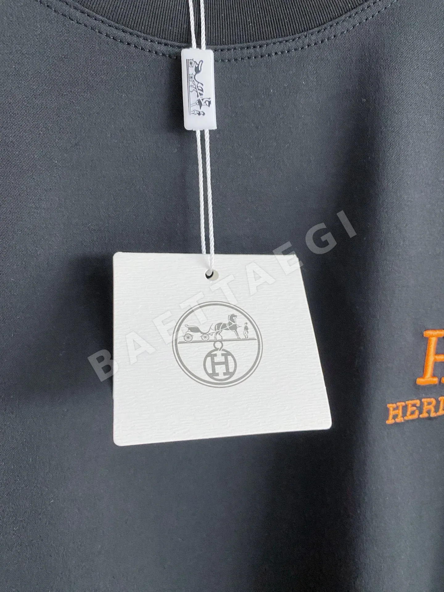 에르메스 남성 크루넥 반팔 티셔츠 상세 이미지 5