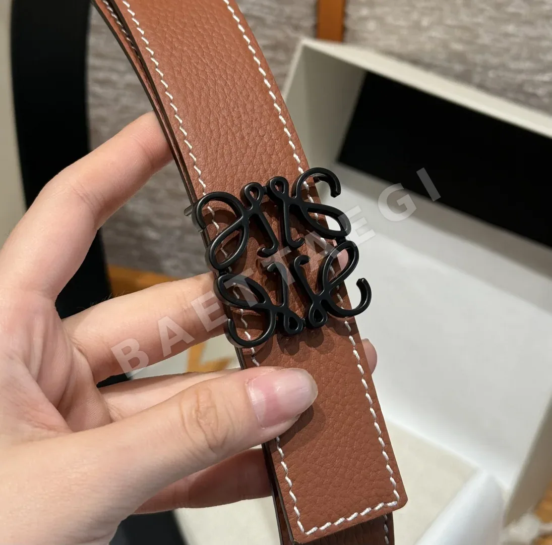 로에베 아나그램 리버시블 소가죽 벨트 상세 이미지 5