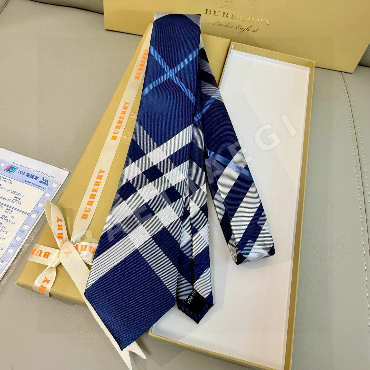 버버리 빈티지 체크 실크 넥타이 상세 이미지 6