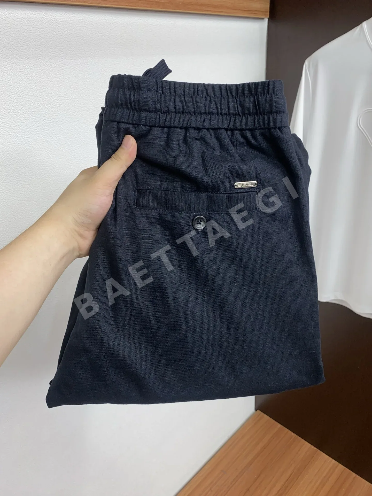 로로피아나 린넨 남성 스트레이트 팬츠 139055