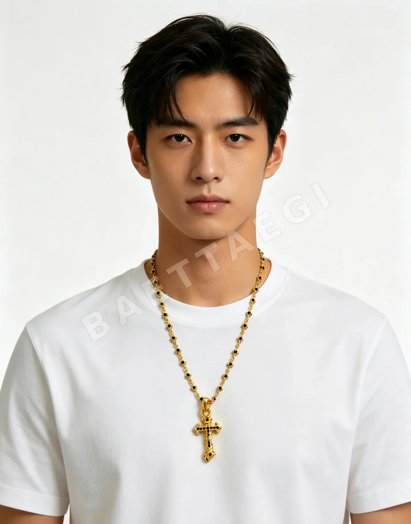 크롬하츠 멀티 엠보싱 크로스 목걸이 상세 이미지 5