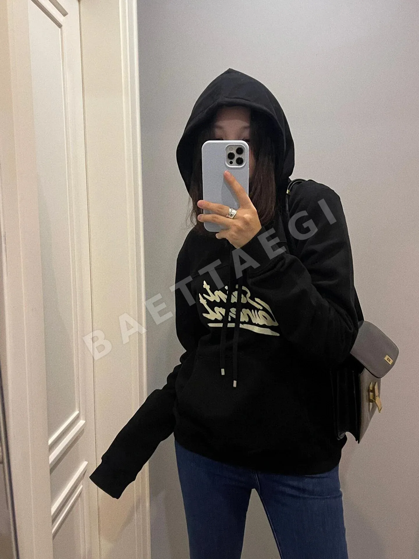 생로랑 로고 프린트 후드 남성 자켓 상세 이미지 26
