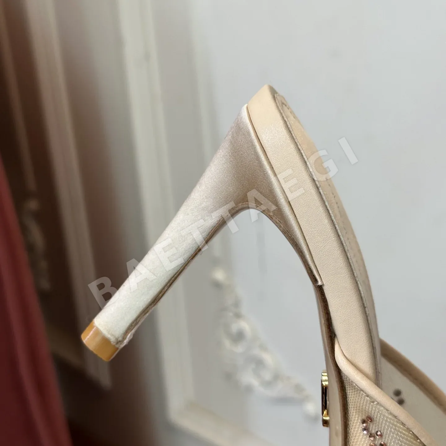 루이비통 실크 어퍼 가죽 샌들 상세 이미지 5