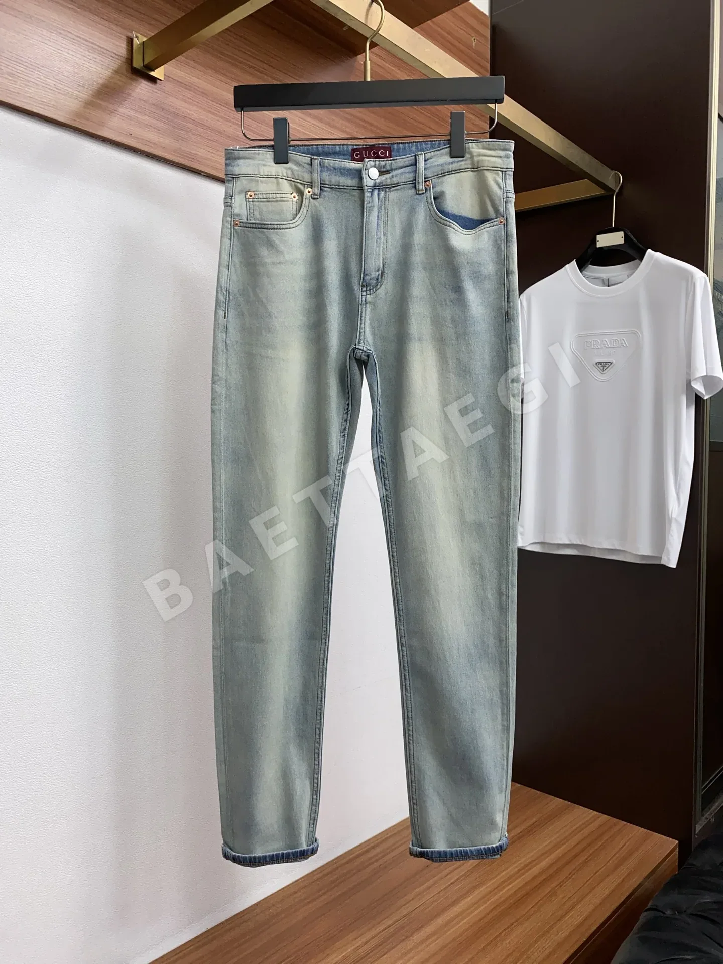 구찌 여성 데님 바지 상세 이미지 2