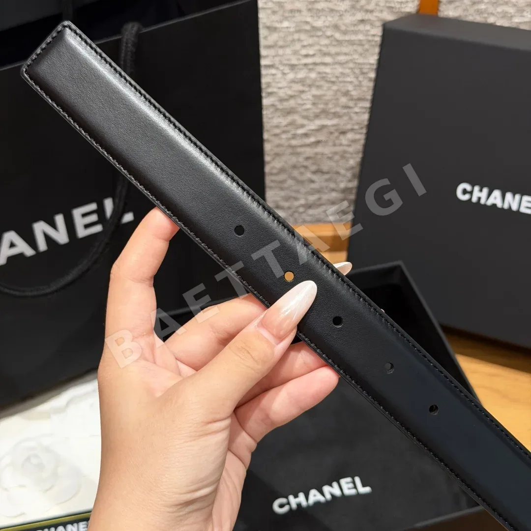 샤넬 클래식 CC 버클 스무스 카프스킨 벨트 상세 이미지 9