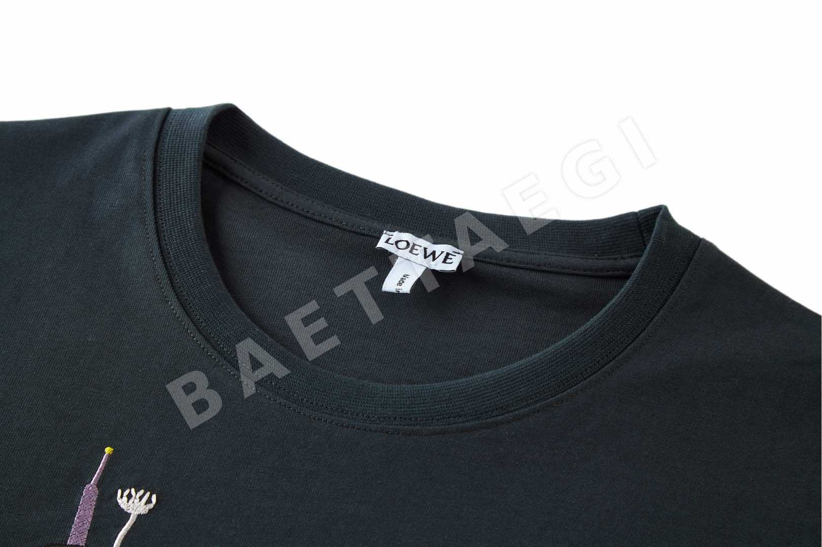 로에베 서브마린 자수 반팔 티셔츠 상세 이미지 3