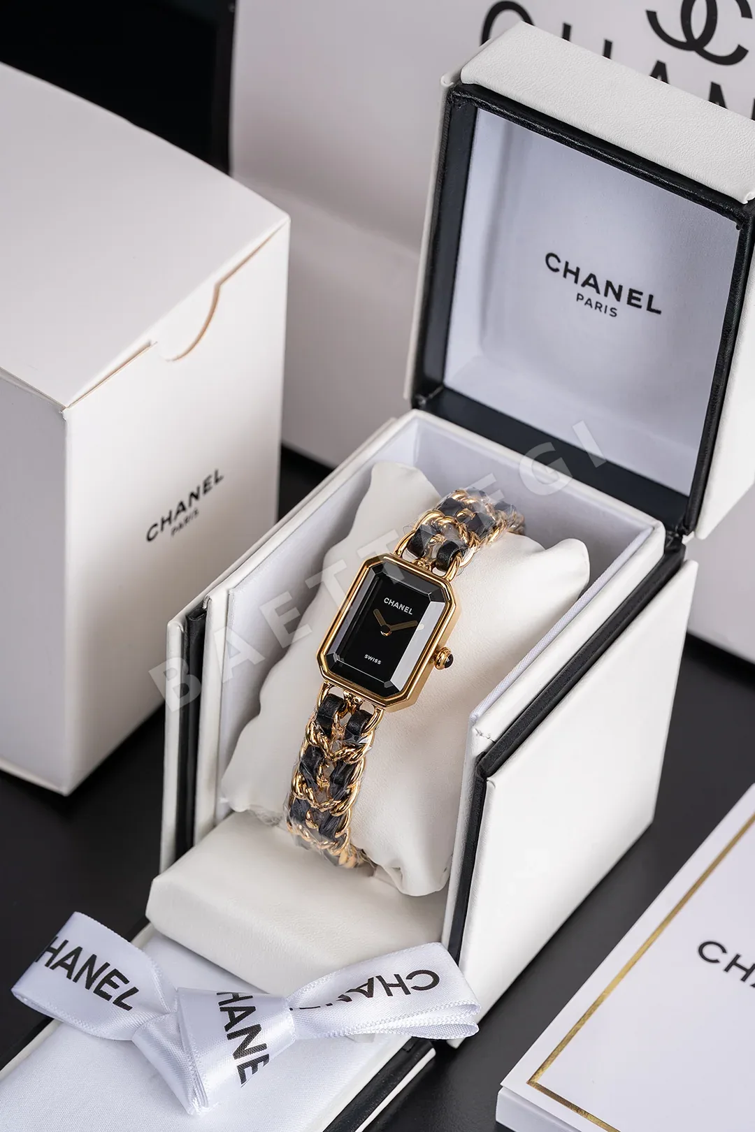 샤넬 프리미에르 락 블랙 골드 체인 BV 공장 여성 시계 레플리카 44745 Chanel 상세 이미지 4